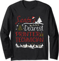 Printer Technician Xmas Job Cute Christmas Long Sleeve