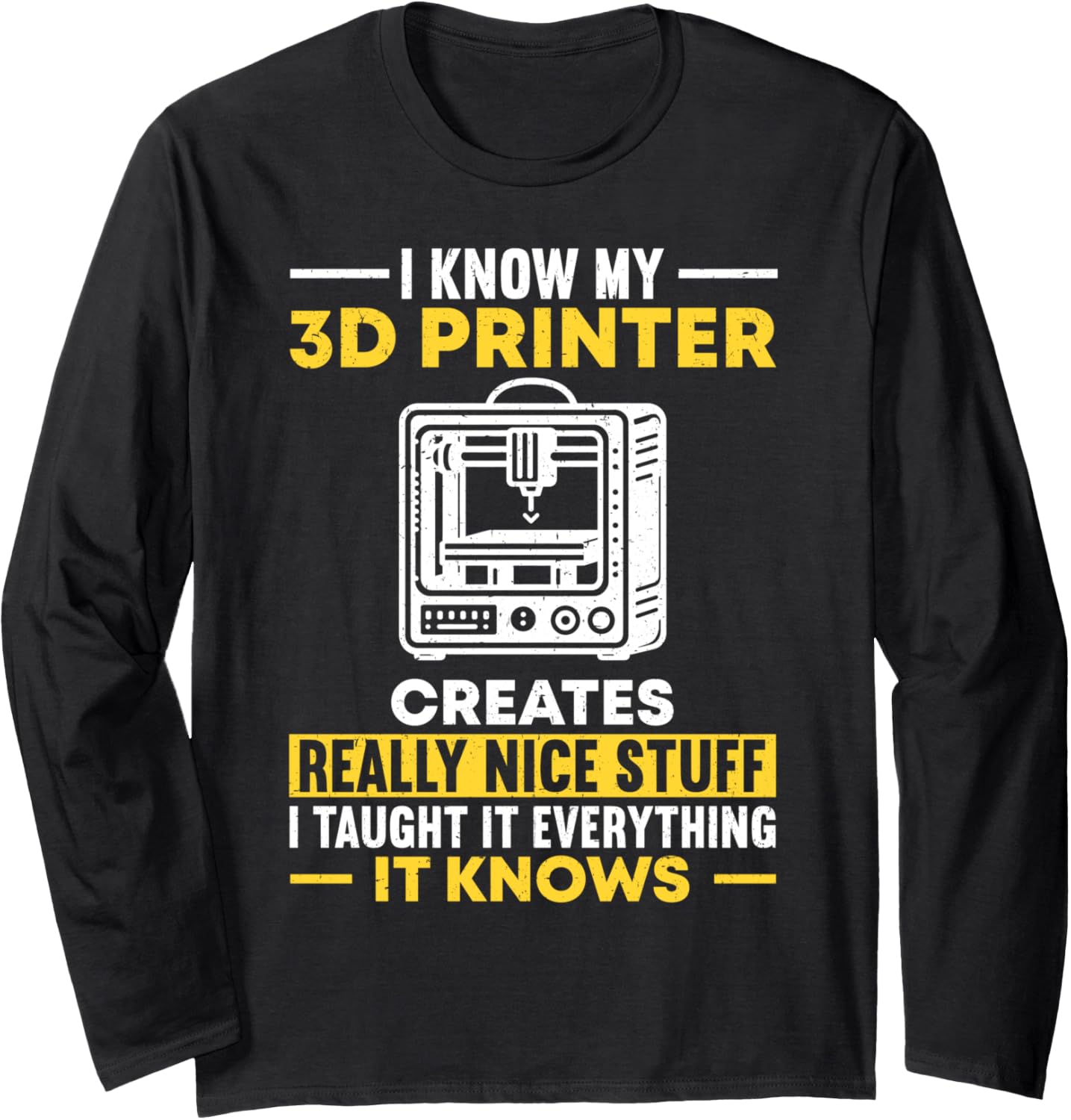 3D Printer Printing Long Sleeve
