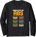 3D Printer Check Out My Abs Funny 3D Printing Workout Long Sleeve