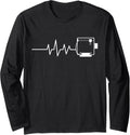 Heartbeat Heart Line Heart Rate 3D Printing Printer Long Sleeve