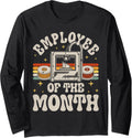 Employee Of Month 3D Printing Retro Long Sleeve