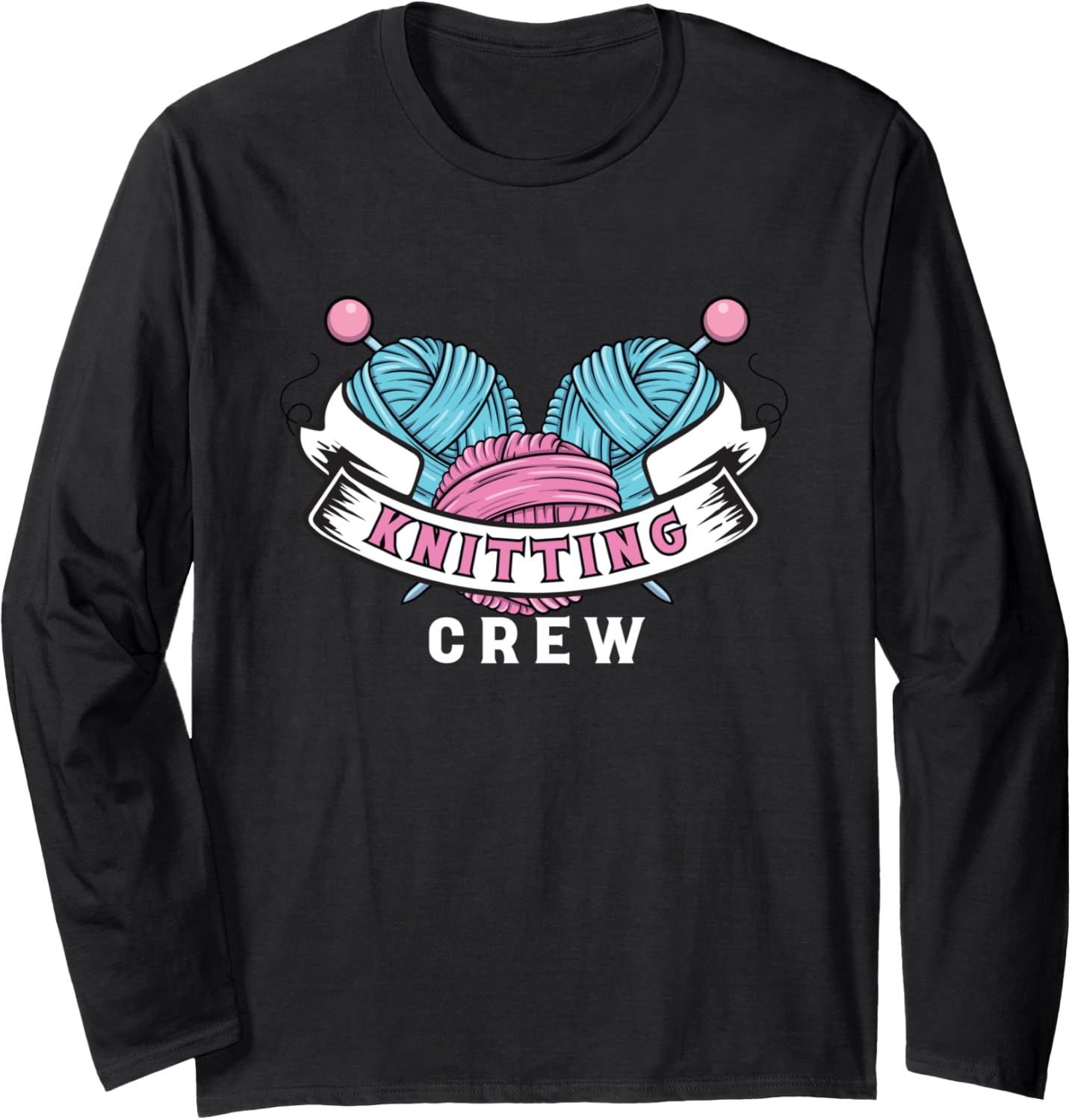 Knitting Crew | Yarn Wool Knit | Knitter Crocheter Long Sleeve