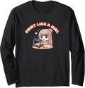 Print Like A Girl 3D Printing Empowering Woman Power Printer Long Sleeve