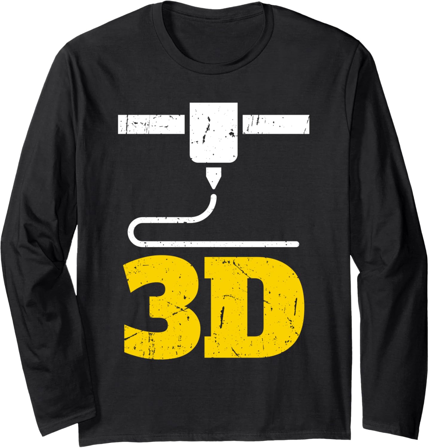 Funny 3D Printing Design Men Women 3D Printer Lovers Long Sleeve