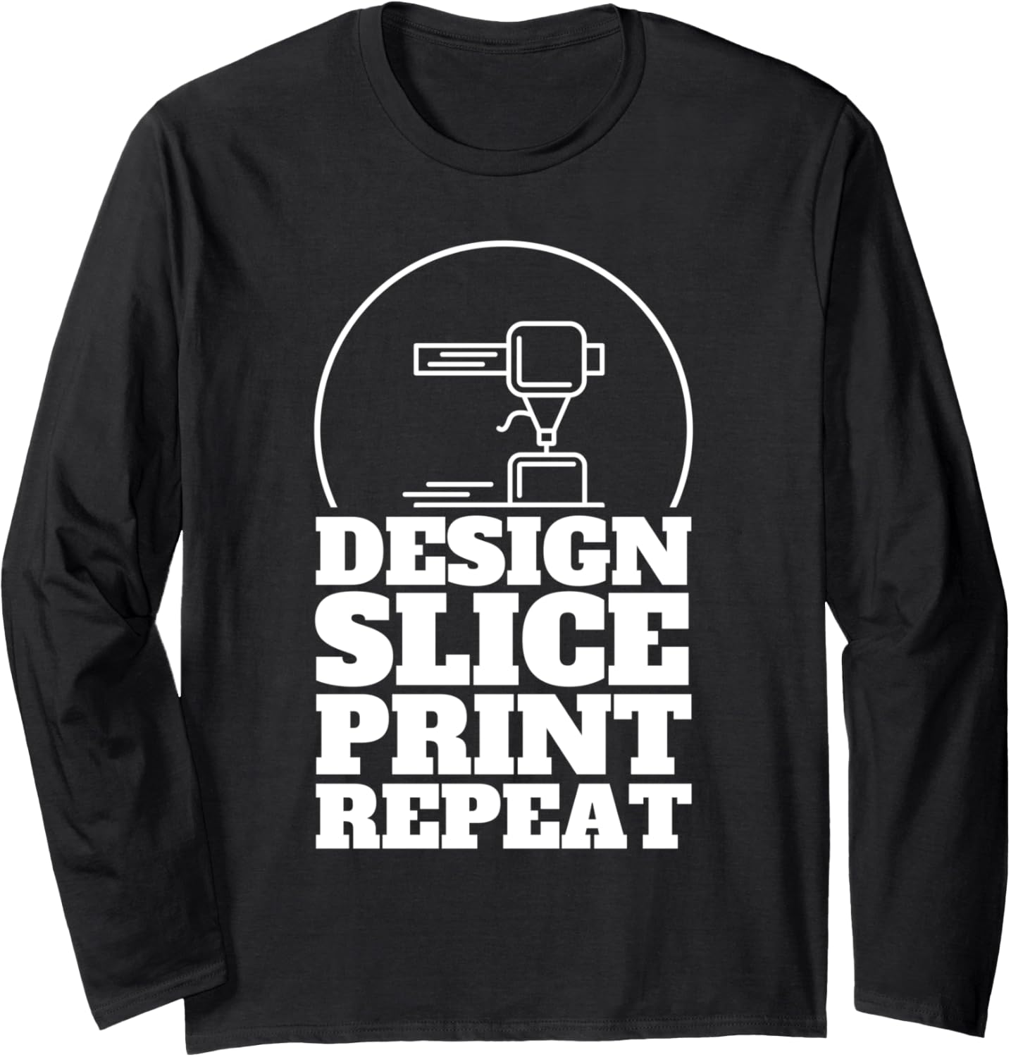 3D Printing Men Women 3D Printer Machine Print Geek Long Sleeve