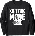 Knitting Mode On Yarn Enthusiast Long Sleeve
