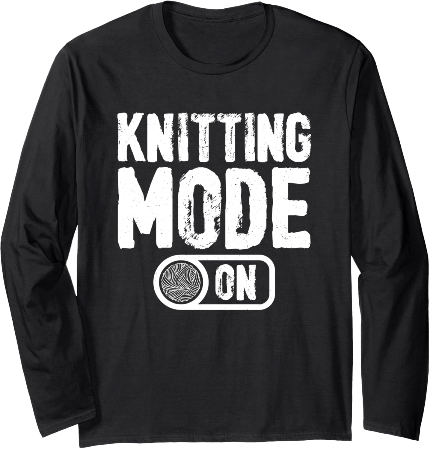 Knitting Mode On Yarn Enthusiast Long Sleeve