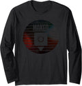 Vintage 3D Printing Sunset Design 3D Printer Maker Long Sleeve