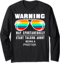 Funny Work Gift For A Printer Long Sleeve