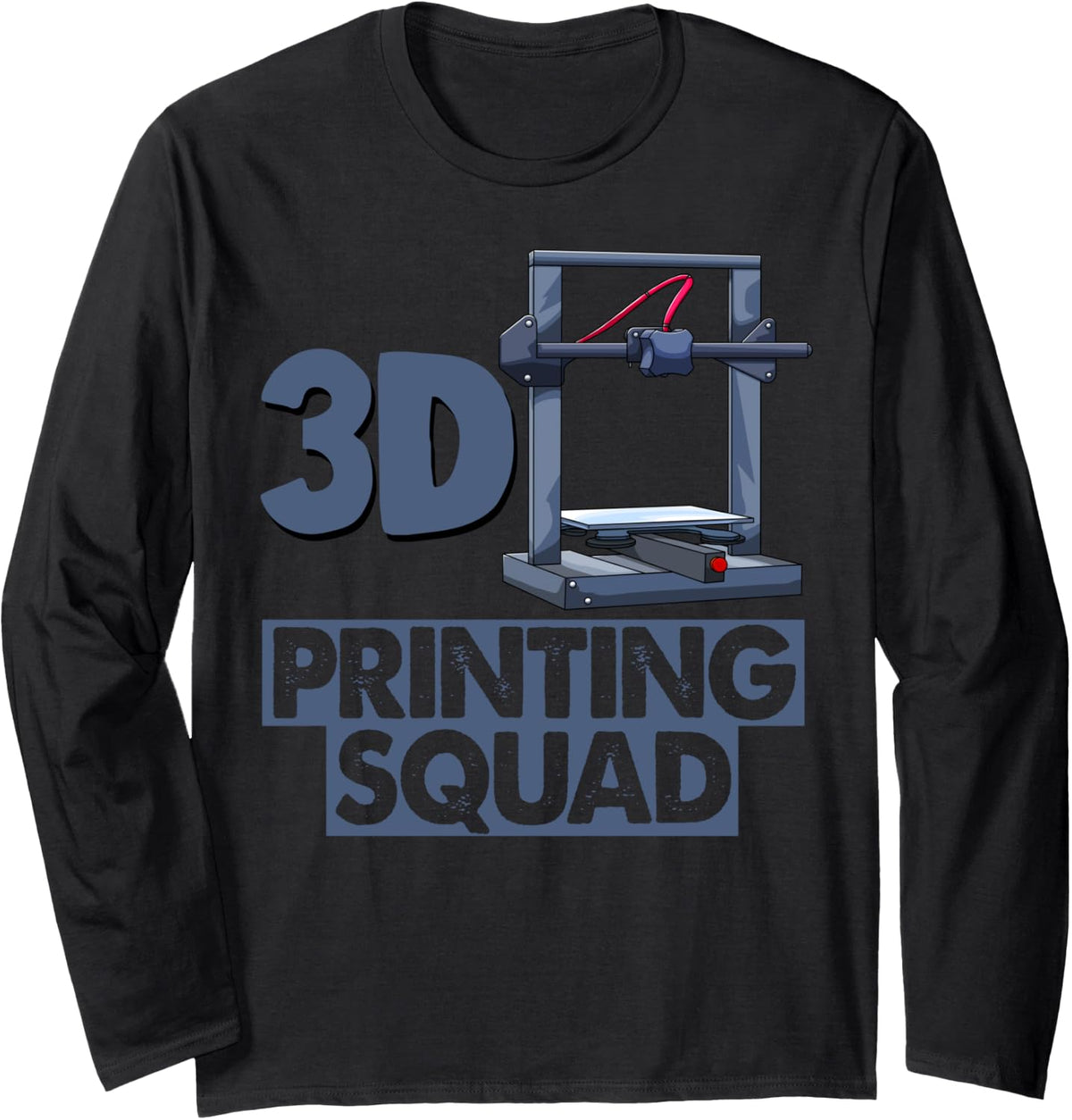 3D Printing Squad Funny Women 3D Printing Love Long Sleeve