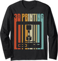 Retro 3D Printing 3D Printer Long Sleeve