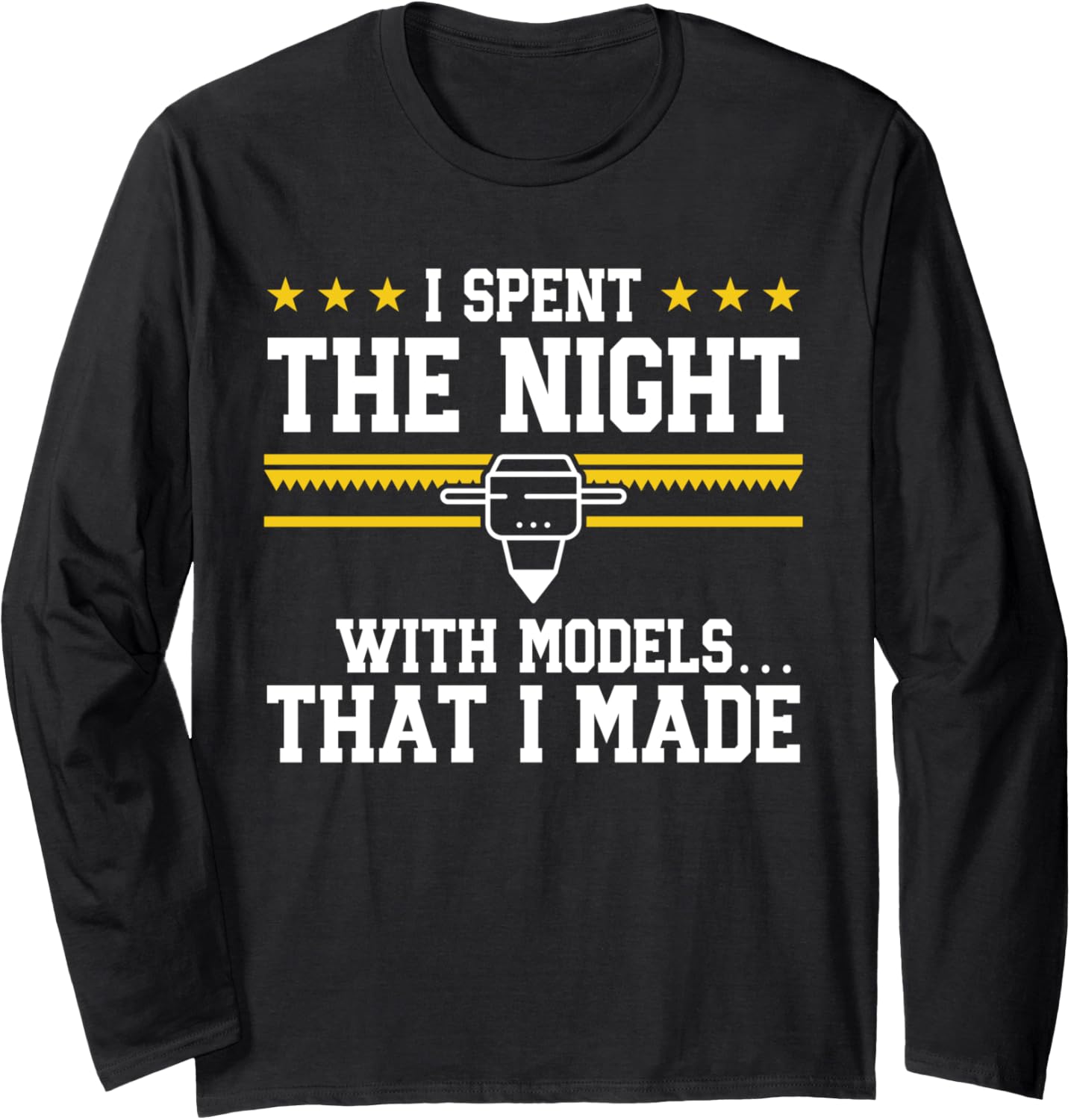 3D Printer I Spent Night With Models 3D Printing Long Sleeve