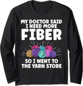 Funny Crocheting For Women Mom Knitting Yarn Crochet Lovers Long Sleeve