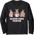 Printer Gnomes Easter Vibes Long Sleeve