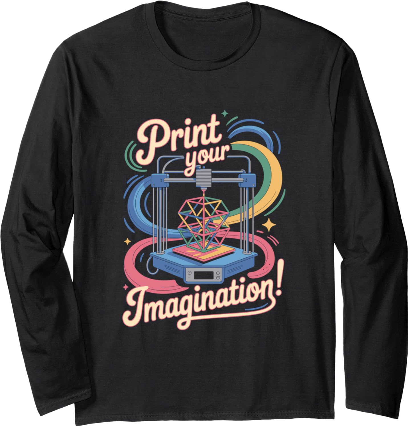 3D Printing Print Your Imagination Innovation Long Sleeve