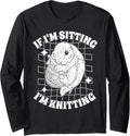 Knitting pet handmade crocheting knotty crafting yarn knit Long Sleeve