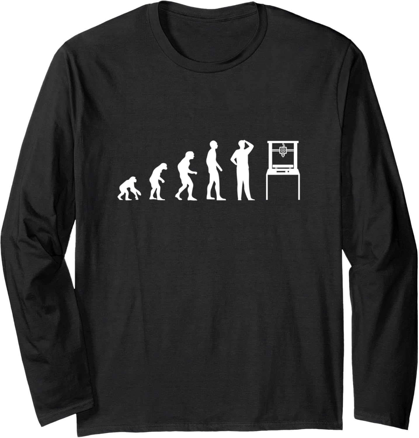 3D Printing Evolution 3D Printing 3D Printer Geek Long Sleeve