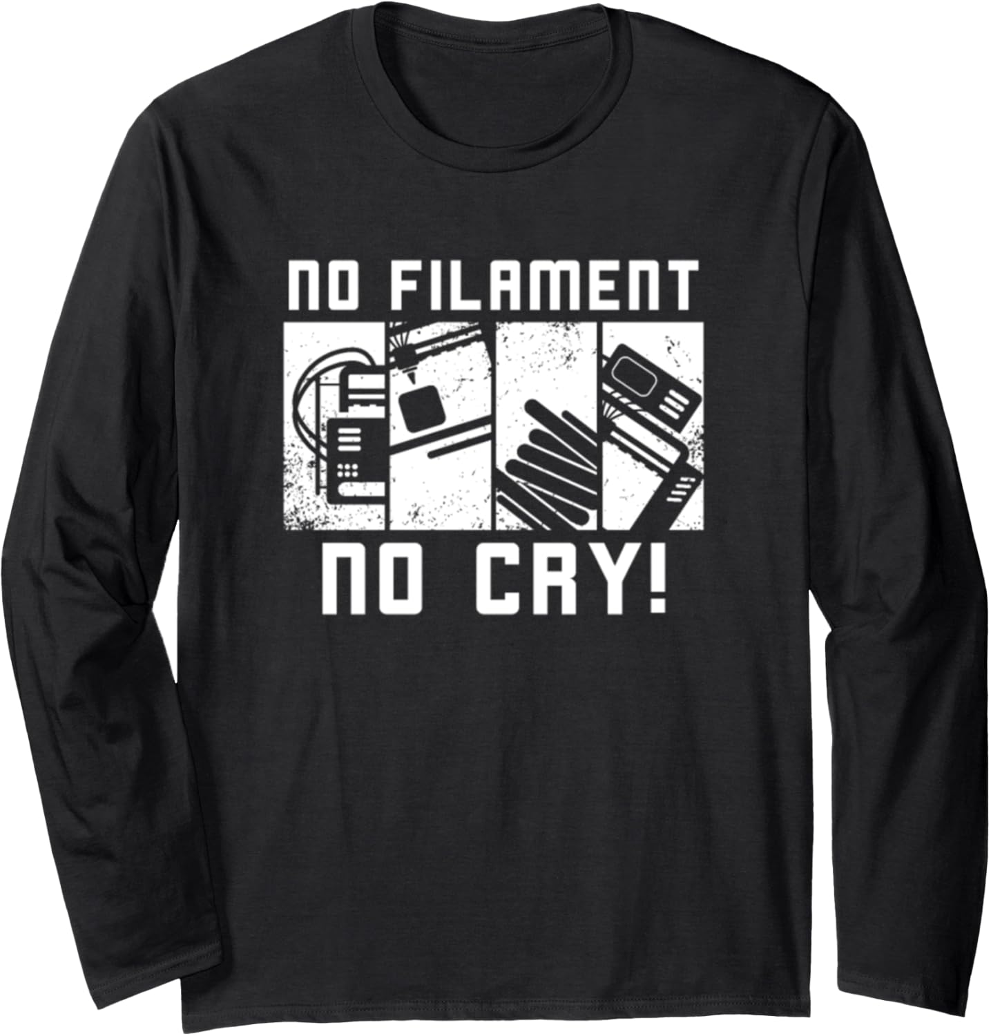 No Filament No Cry 3D Printer Long Sleeve