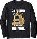 Funny Additive Manufacturing 3D Printing Digital Prototype Long Sleeve