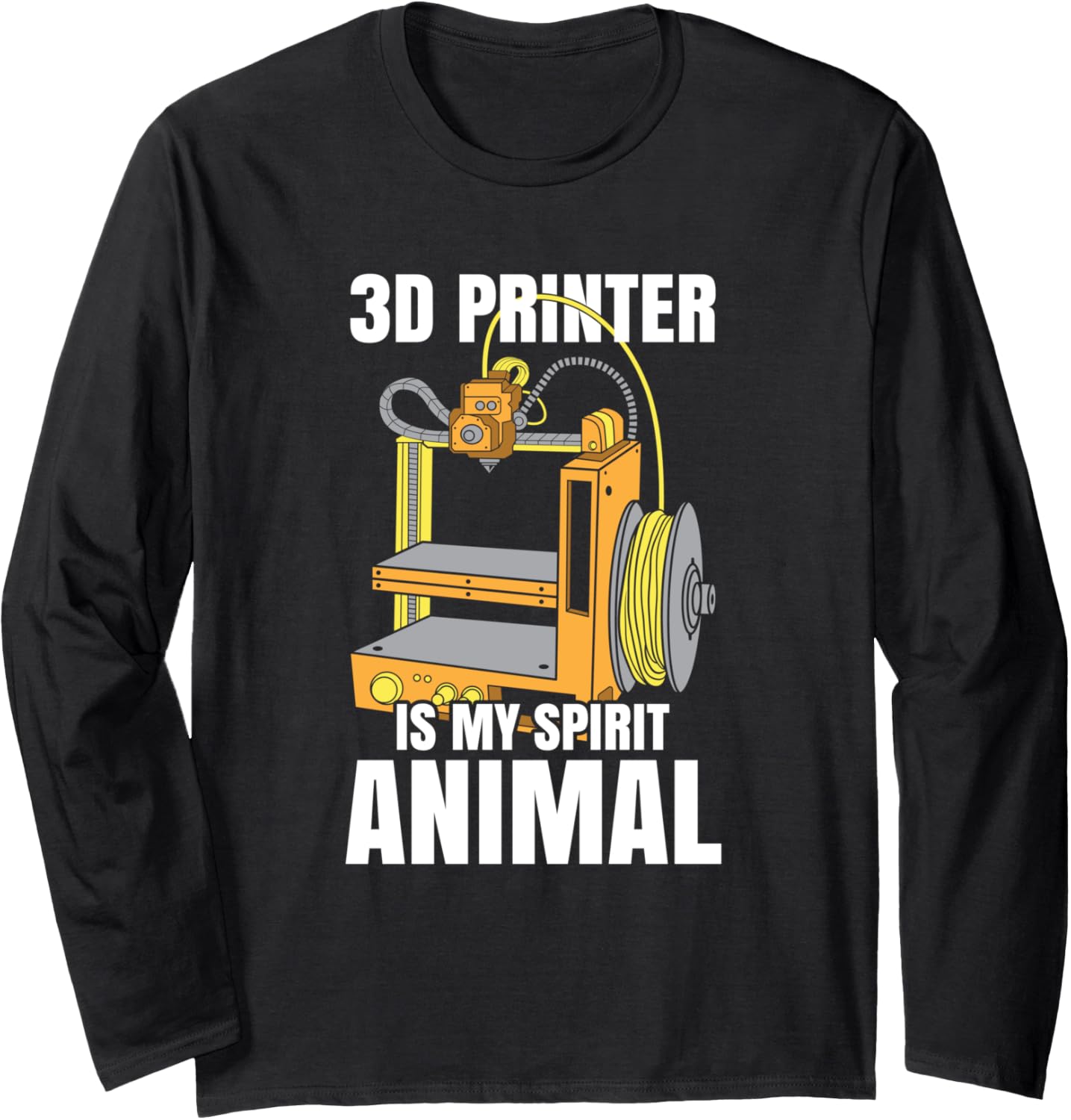 Funny Additive Manufacturing 3D Printing Digital Prototype Long Sleeve