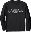 3D Printing Ekg Heartbeat 3D Printers Lovers Pulse Line Long Sleeve