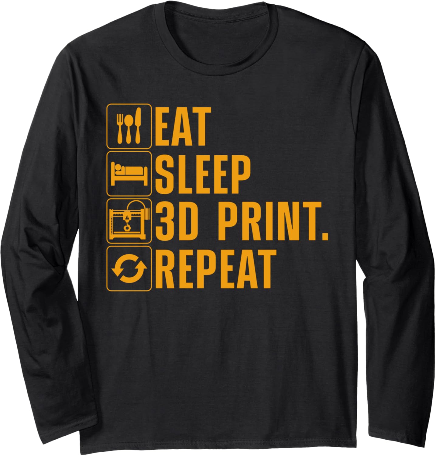 Funny 3D Printing Design Men Women 3D Printing Lovers Long Sleeve