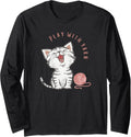 Play With Yarn, Cute Kitten, Yarn Lover, Cat Lover, Knitter Long Sleeve