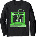 3D Printer Machine 3D Printing Men Long Sleeve