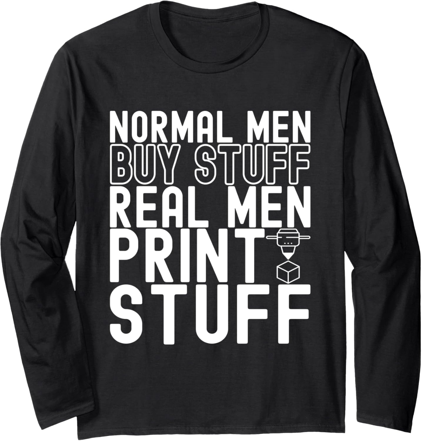 3D Printing Merch 3D Printer Long Sleeve