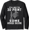 House Decor 3D Printing Design 3D Printer Long Sleeve