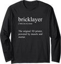 Orginal 3D Printer Brick Layer Definition Long Sleeve