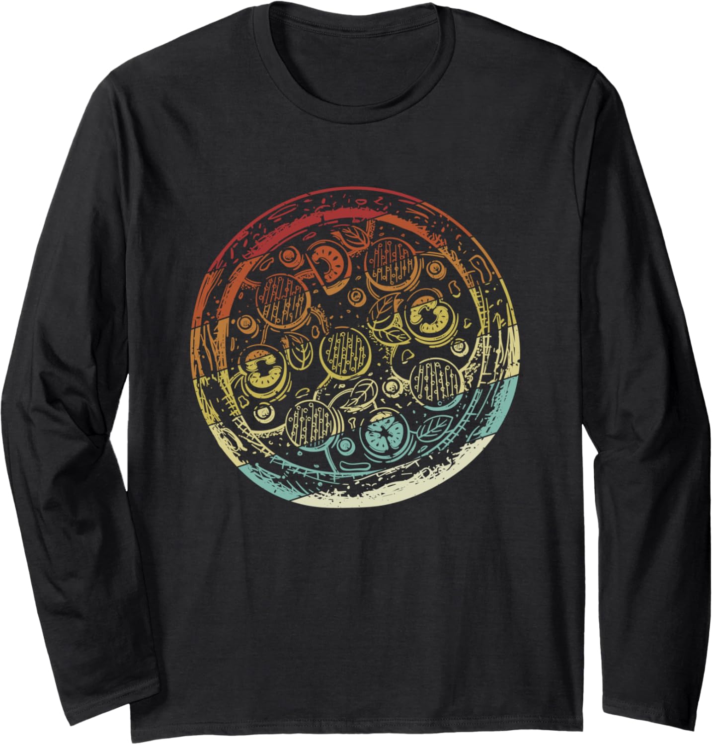 Retro Pizzeria Chef Baker Pizzaiolo Lover Pizza Maker Long Sleeve