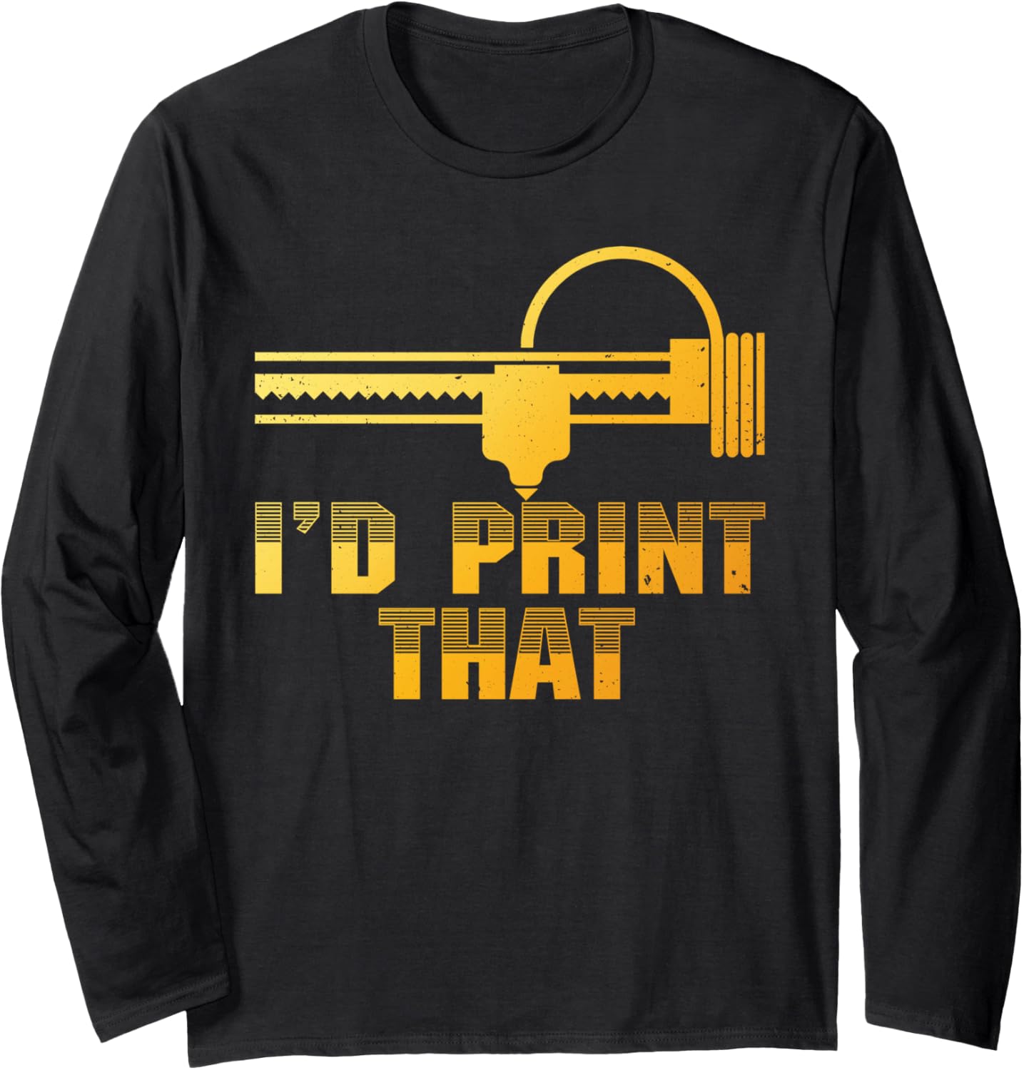 Cute 3D Printing Men Women 3D Printer Lovers Print Geeks Long Sleeve