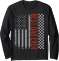 Best Dad Ever Usa Flag Race Car Gifts For Fathers Day Long Sleeve