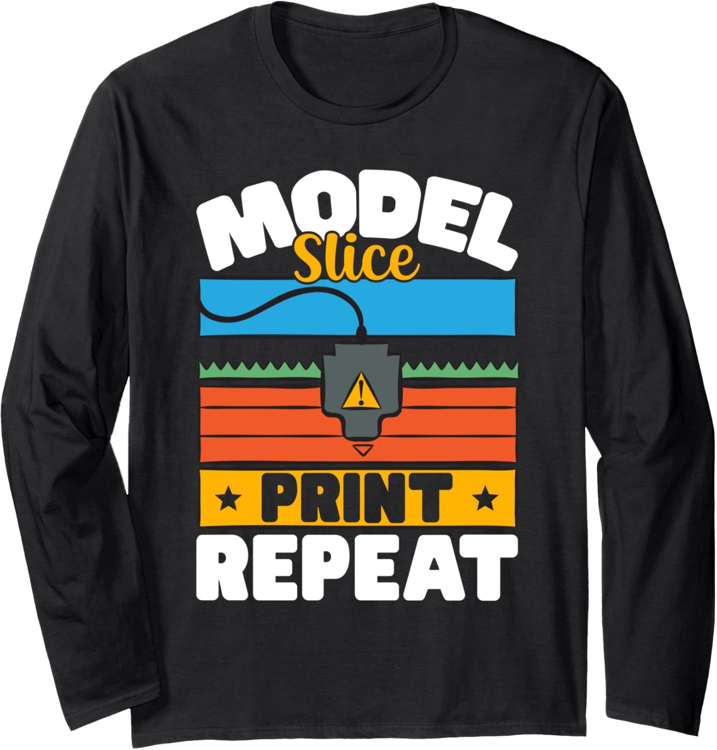 3D Printer Model Slice Print Repeat 3D Printing Long Sleeve