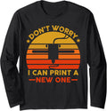 Funny 3D Printing Printer Machine Long Sleeve