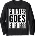 Funny Money Printer Stock Market Investor Long Sleeve