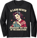 Knitting Lover Lady Never Discusses Size Of The Yarn Stash Long Sleeve