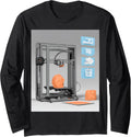 3D Printer Action Graphic Long Sleeve