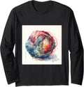 A Ball Of Yarn Unraveling. Spool, Ball Of Yarn Coming Undone Long Sleeve