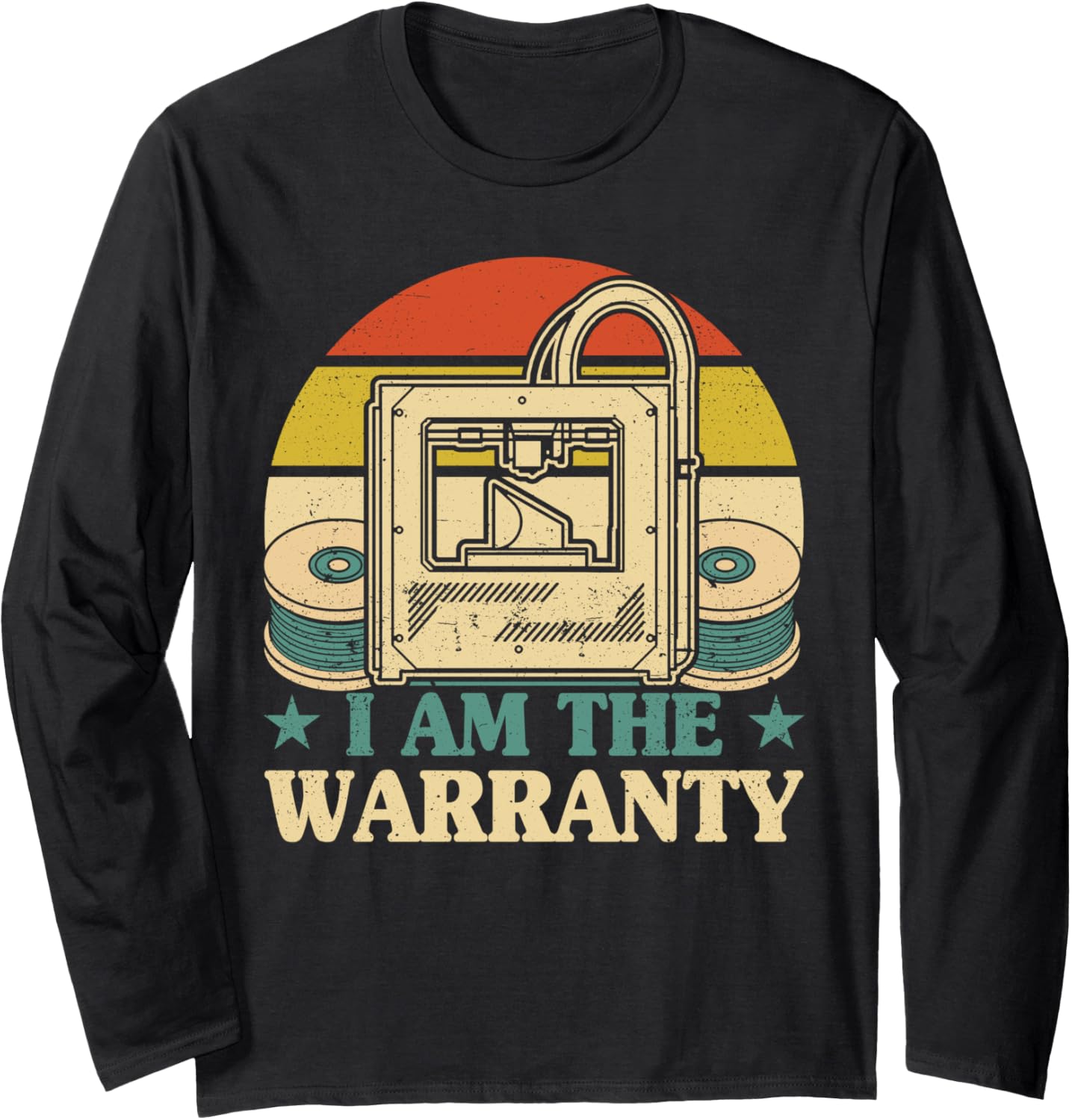 3D Printer I Am Warranty 3D Printing Long Sleeve