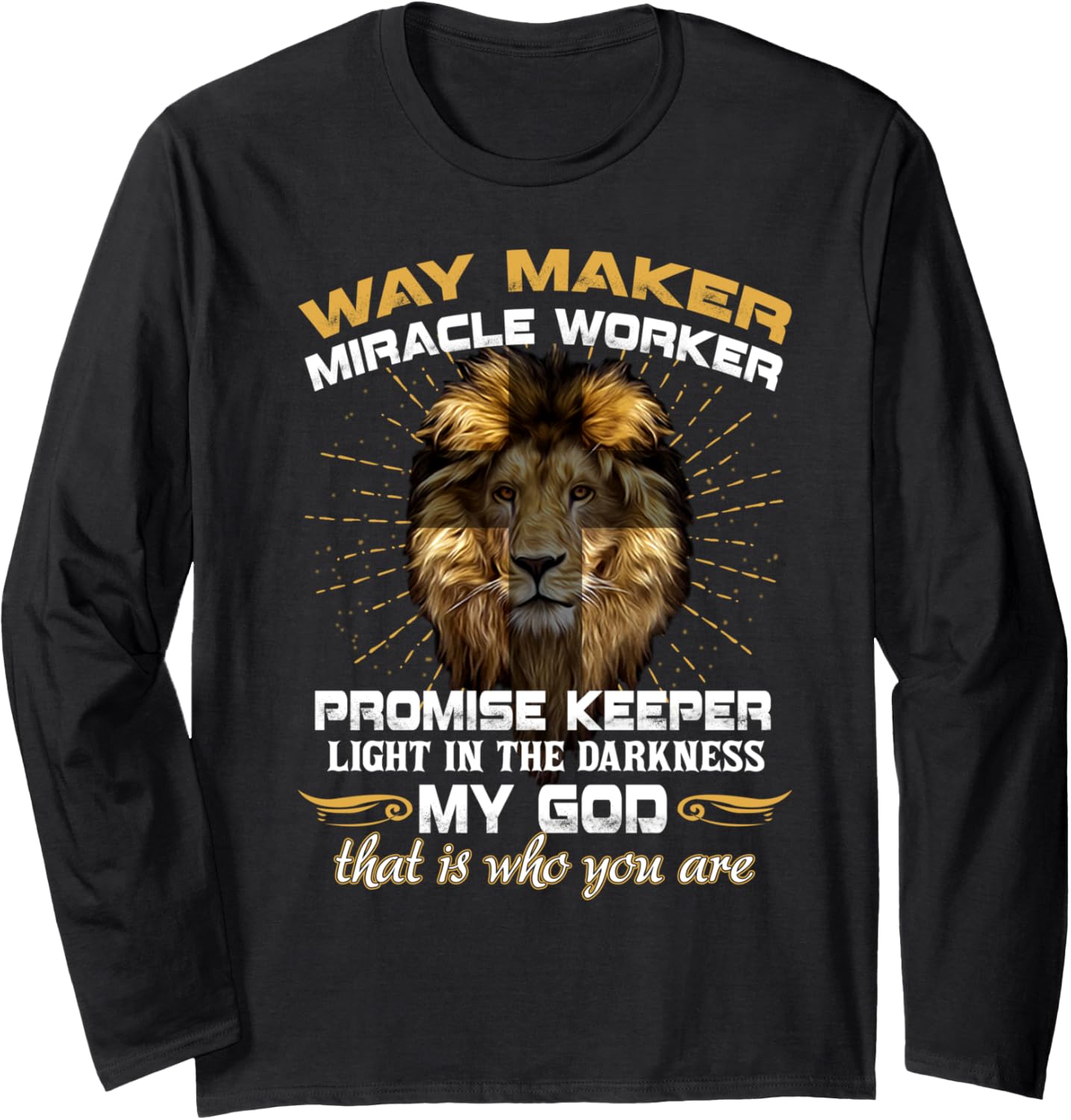 Way maker miracle worker t shirt Long Sleeve