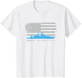 Kids Military Battleship American Flag Shirt For Kids