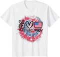 Peace Love America Tie Dye 4Th Of July Patriotic For Girls