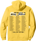 List Of 99 Reasons To Stay Alive   Mental Health Awareness Pullover Hoodie