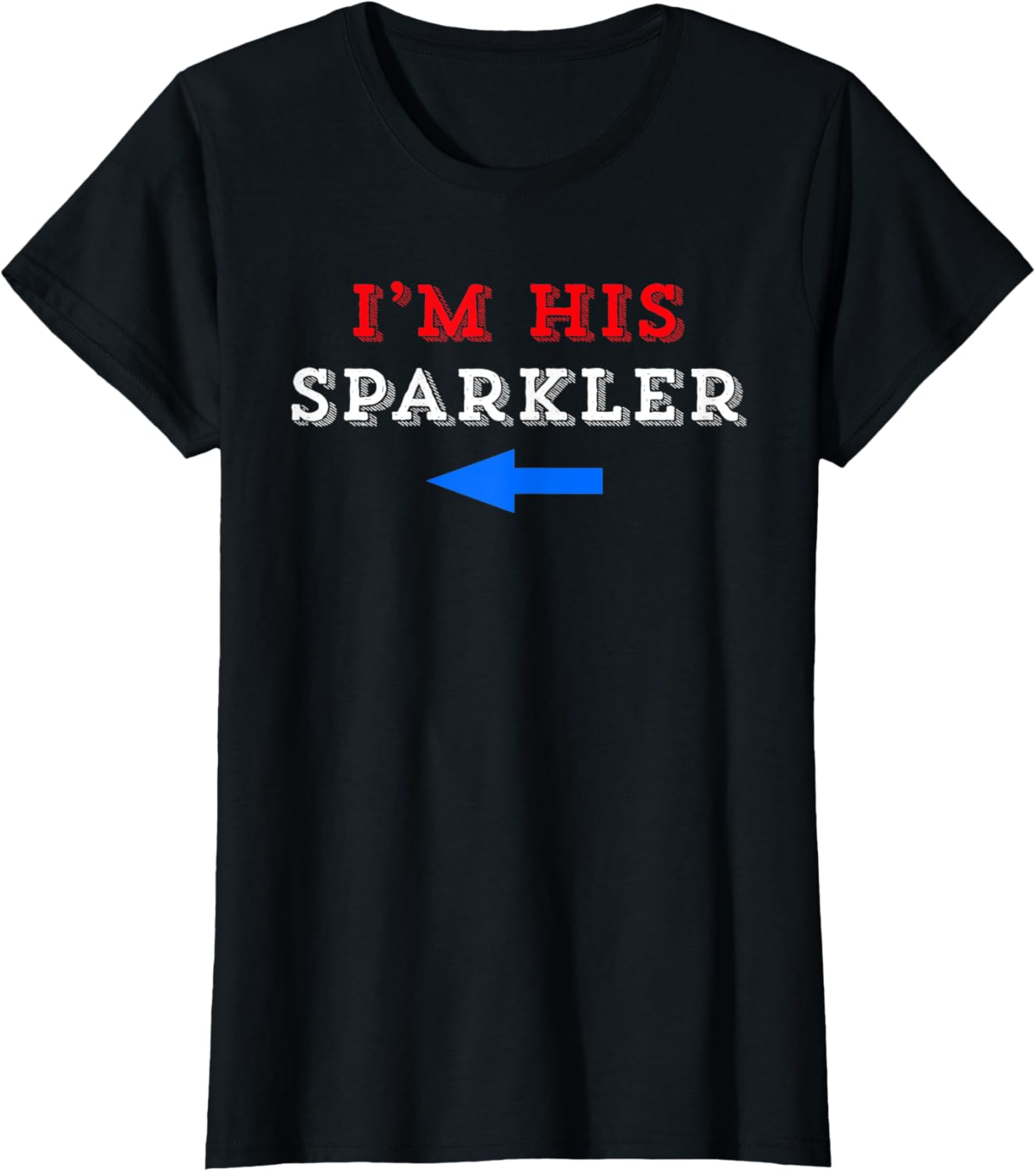Womens Funny 4Th Of July Usa Im His Sparkler Couple Matching