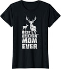 Best Buckin Mom Shirt Deer Buck Hunting Bucking Mother Gift