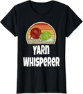 Womens Funny Knitting For Knitter Crochet Yarn Whisperer Knit Yarn