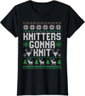 Womens Knitters Gonna Knit. Yarn Lover Knitting Christmas Pajama