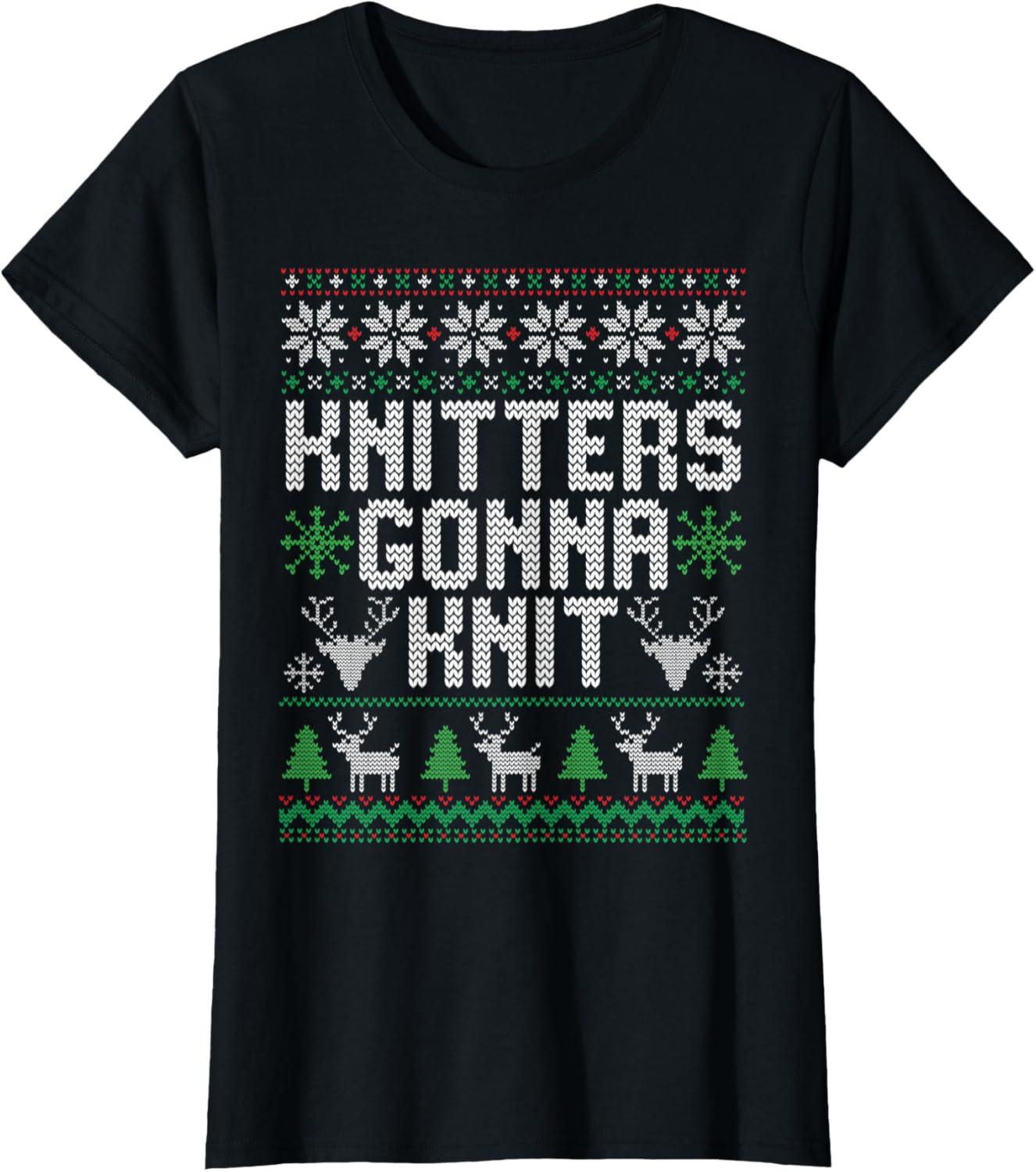 Womens Knitters Gonna Knit. Yarn Lover Knitting Christmas Pajama